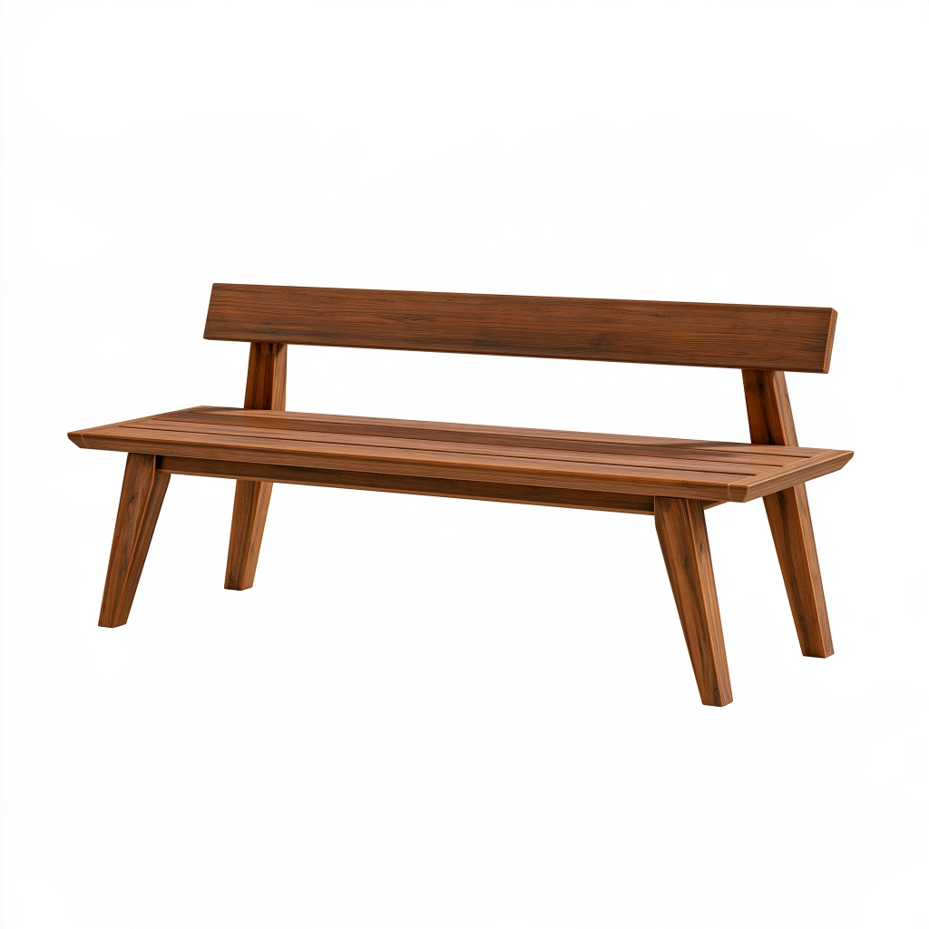 Banc de jardin 150 x 60 x 85 cm en bois marron style moderne